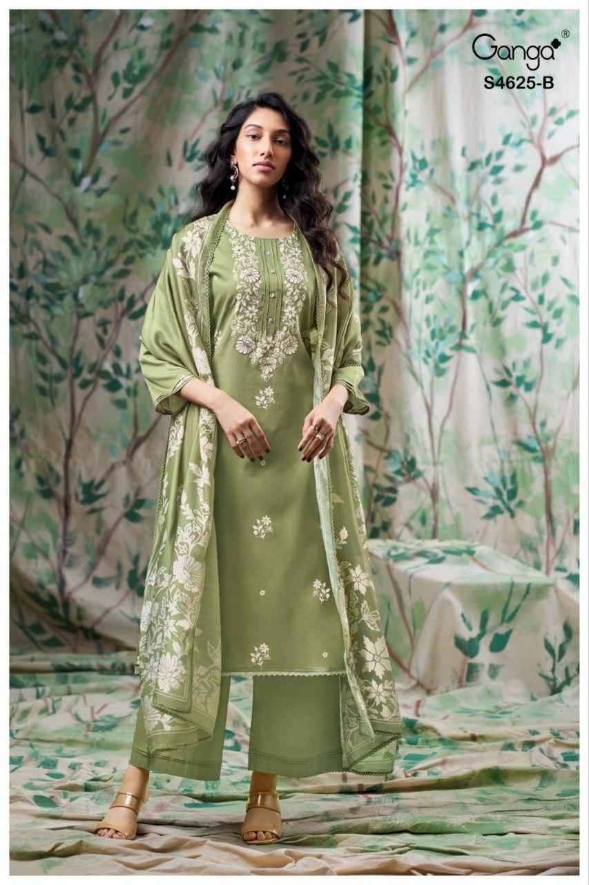 KYNNA 4625 Series By Ganga Fashion Beautiful Festive Suits Stylish Colorful Fancy Casual Wear & Ethnic Wear PREMIUM COTTON Print Dresses At Wholesale Price